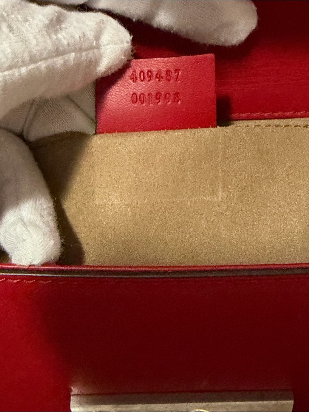 Authentic Gucci Red Leather /Crossbody with dust bag and COA ❤️❤️ - Picture 15 of 17